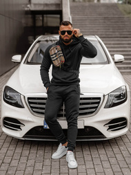 Juodas vyriškas sportinis kostiumas OZONEE JS/68C10381/3Z