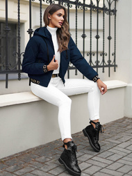 Granatinė moteriška striukė OZONEE JS/16M9086/215Z