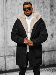 Juoda vyriška žieminė striukė OZONEE JS/5M120/392