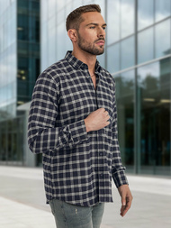 Granatinė vyriški marškiniai OZONEE V/V173