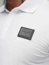 Balta vyriški polo marškinėliai OZONEE NB/MT3124