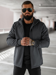 Grafitinis vyriška softshelte striukė OZONEE JS/27B6529/5Z