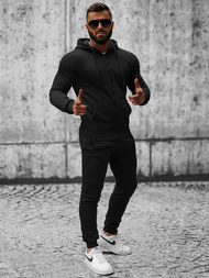 Juodas vyriškas sportinis kostiumas OZONEE JS/XW2008