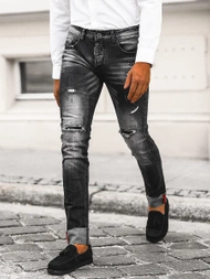 Juoda vyriški džinsai OZONEE NB/MP0126N