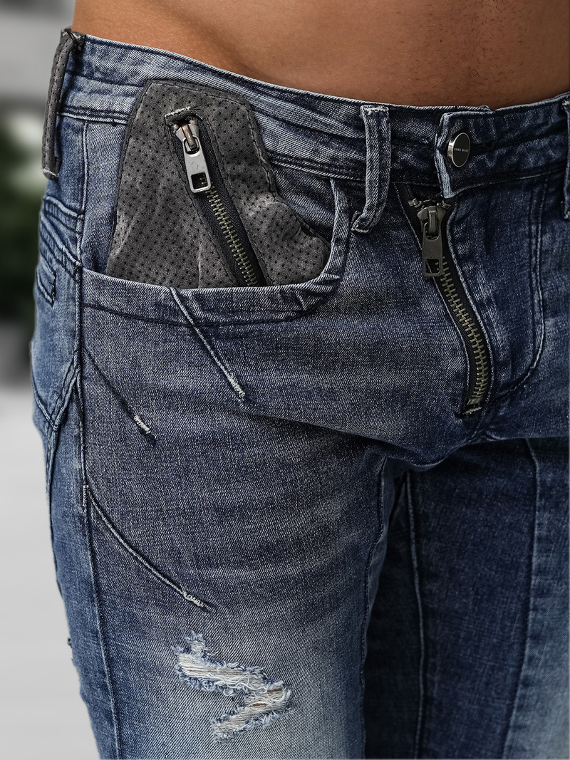 Mėlyni vyriški džinsai OZONEE NB/MP0045BZ