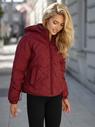 Burgundija moteriška striukė OZONEE JS/16M9315/06