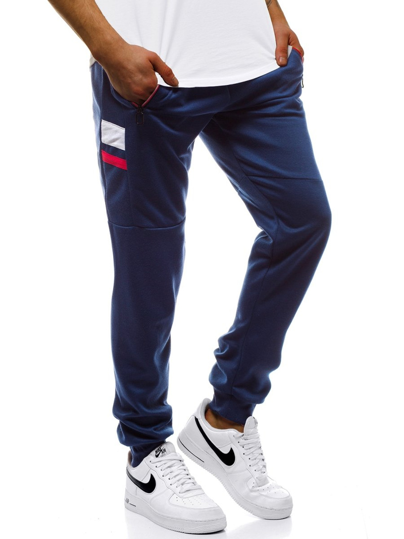 Granatinės vyriškos sportinės kelnės OZONEE JS/JZ11025