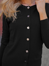 Juodas moteriškas megztinis OZONEE JS/53B5210/3