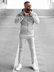 Pilkas vyriškas sportinis kostiumas OZONEE JS/68C10386/2Z