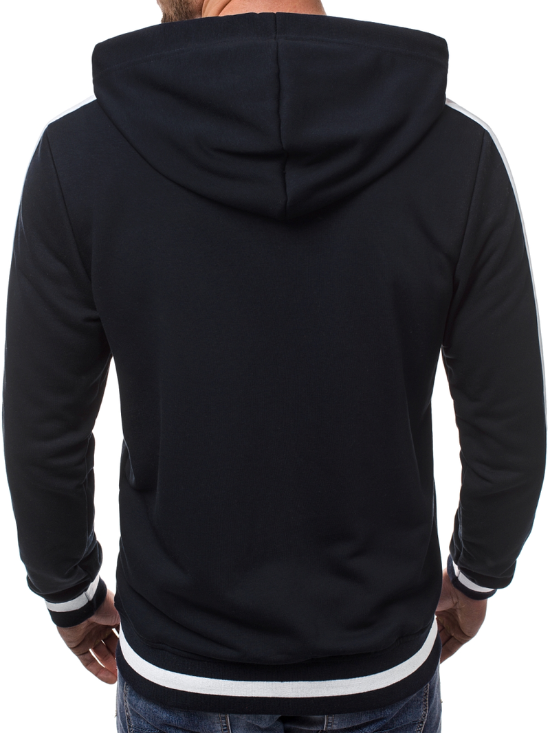 Granatinis vyriškas džemperis su gobtuvu OZONEE A/1009Z