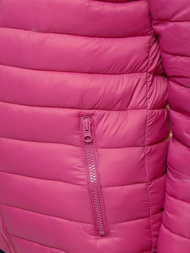 Šviesiai-Rožinė pavidalo lengva moteriška striukė OZONEE JS/M23036/42