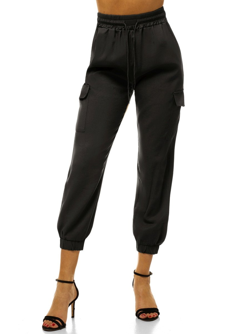 Juodos moteriškos jogger kelnės OZONEE O/HM003