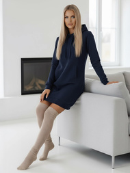 Granatinis moteriškas džemperis su gobtuvu OZONEE JS/YS10005/25Z