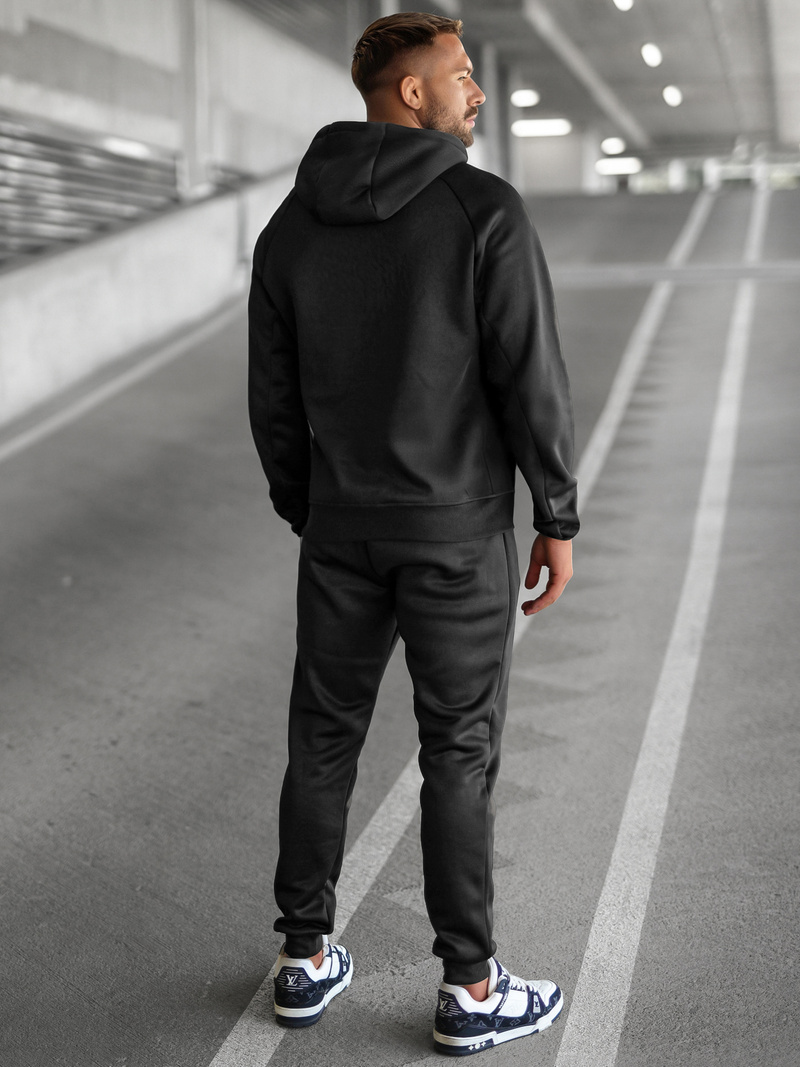 Juodas vyriškas sportinis kostiumas OZONEE JS/8C1967/3