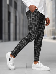 Juodos vyriškos chino kelnės OZONEE DJ/5515Z