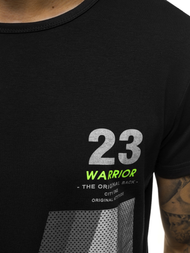 Juodi vyriški marškinėliai OZONEE JS/SS10932