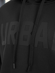 Juoda vyriškas džemperis su gobtuvu OZONEE JS/8B1990/3