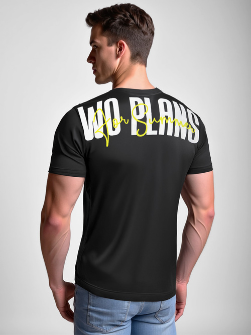 Juodi vyriški marškinėliai OZONEE O/T1277/3Z