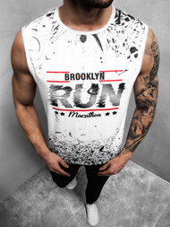 Balti vyriški berankoviai marškinėliai OZONEE JS/KS2075Z