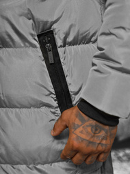 Pilka vyriška žieminė striukė OZONEE O/M799