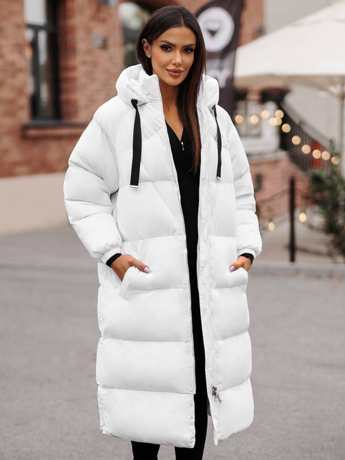 Baltas moteriška striukė OZONEE JS/5M3163/281Z