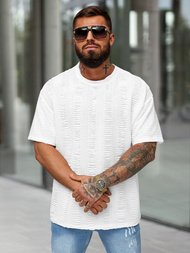 Balti vyriški marškinėliai OZONEE O/B1149