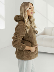 Camel moteriškas džemperis su gobtuvu OZONEE JS/HH192/157