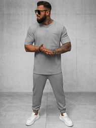 Pilkas vyriški marškinėliai OZONEE O/Y960T