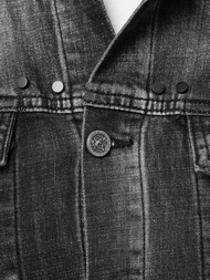 Juoda vyriška džinso striukė OZONEE NB/MJ504N