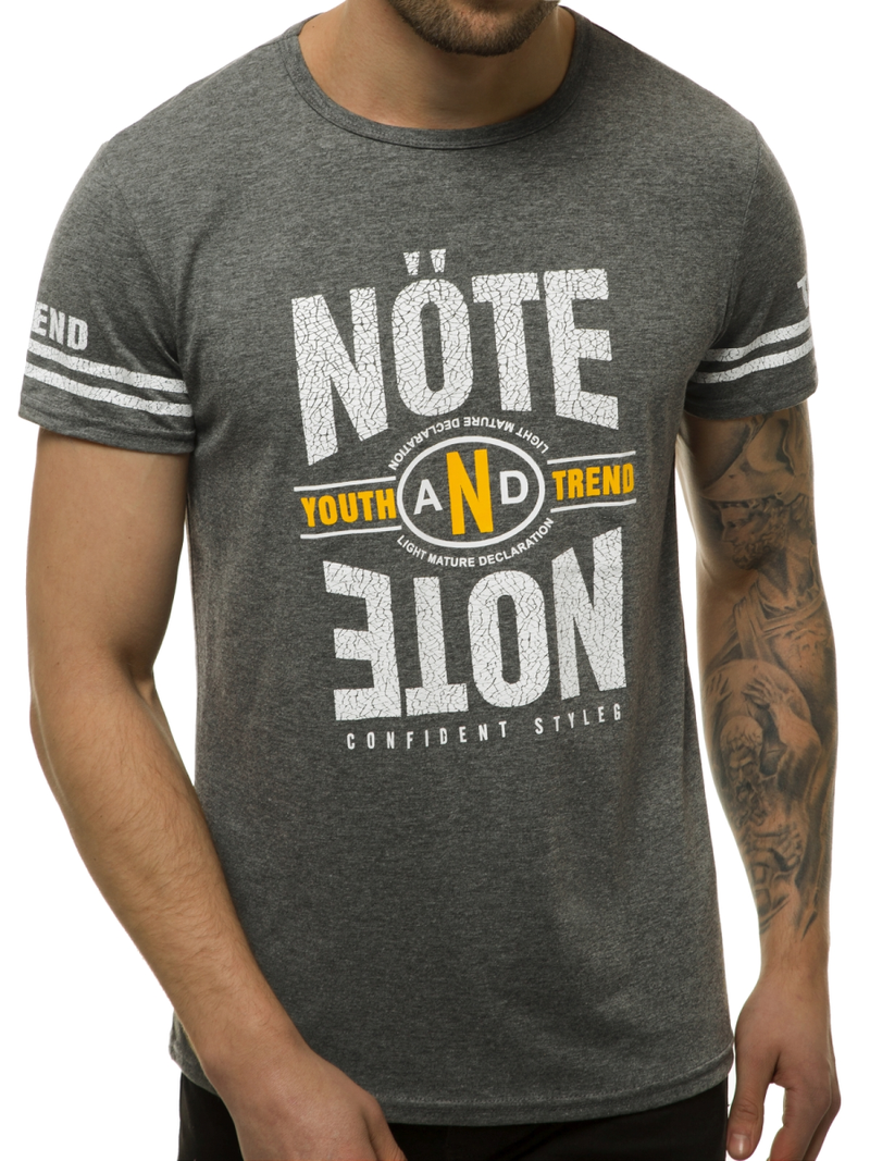 Grafitiniai vyriški marškinėliai OZONEE JS/SS10968