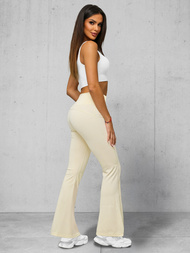 Pieno spalva moteriškos tamprės plačiomis kojomis OZONEE JS/17K570/1