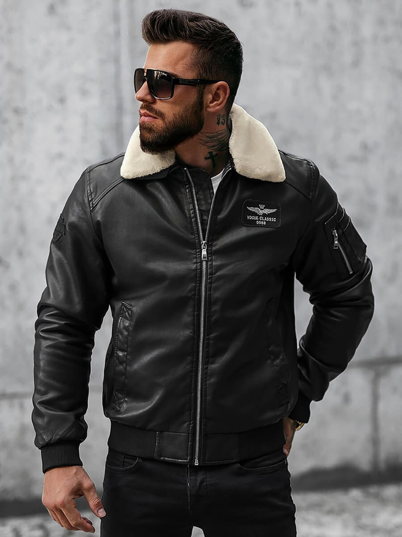 Juoda vyriška striukė OZONEE O/4811Z