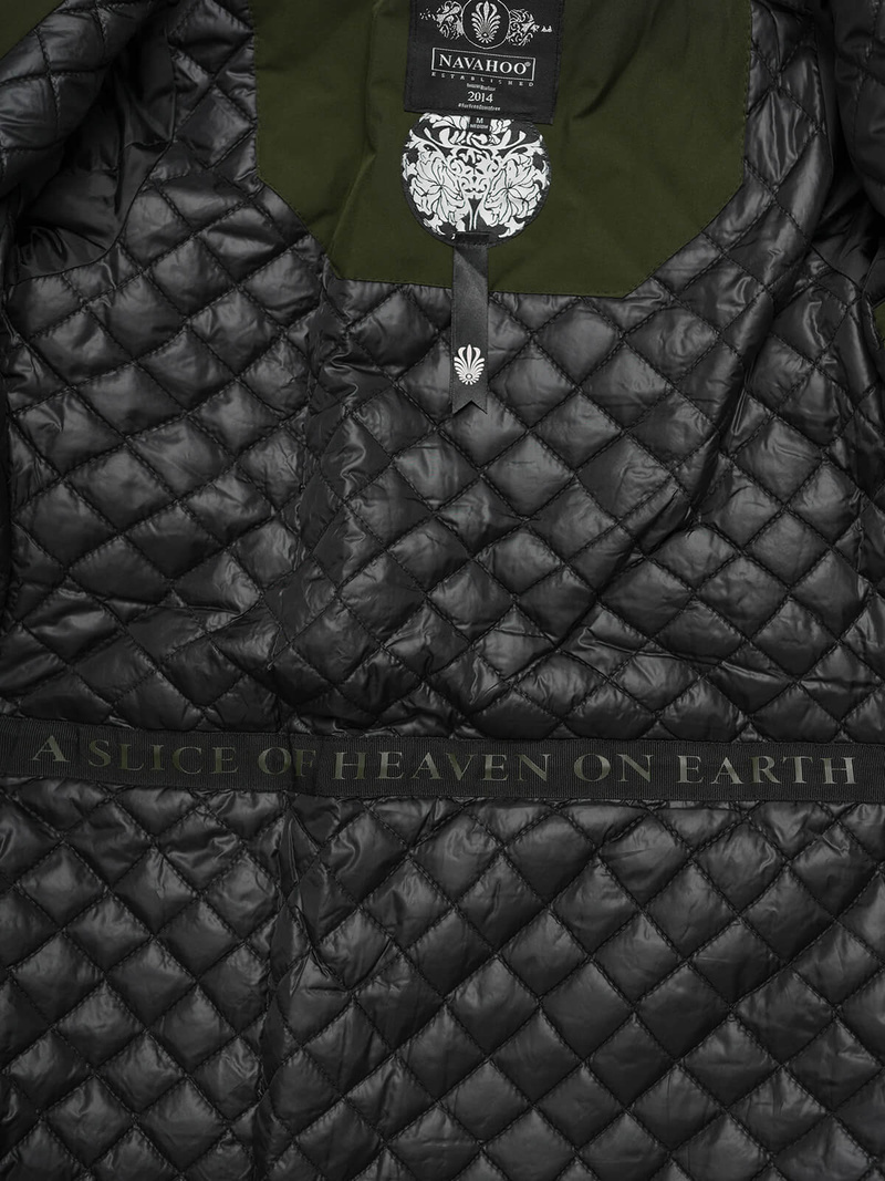 Rusvai žalsva moteriška striukė OZONEE O/W377Z