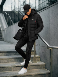 Juoda vyriška striukė  OZONEE JS/31M5081/392Z