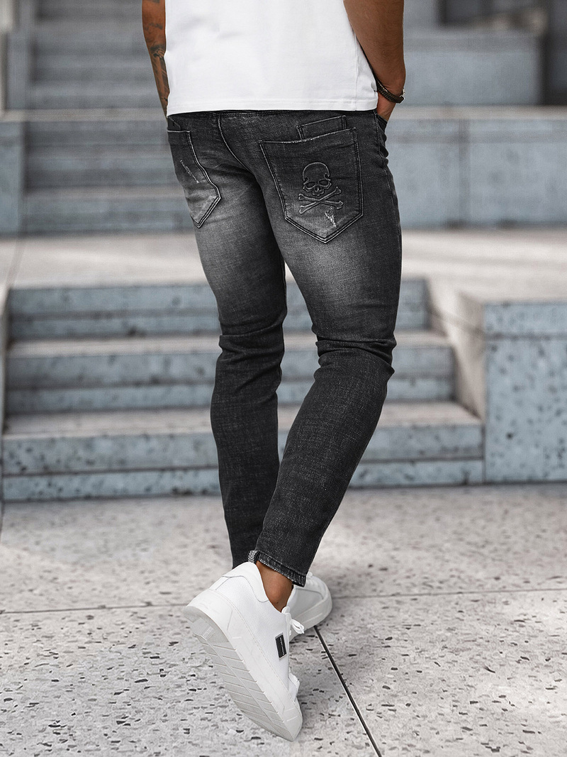 Juodai vyriški džinsai OZONEE NB/MP0070N