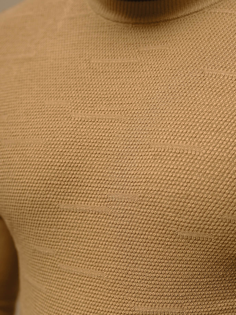 Smėlinis vyriškas megztinis OZONEE O/ZZ190131