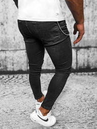 Juodi vyriški džinsai OZONEE O/MB460