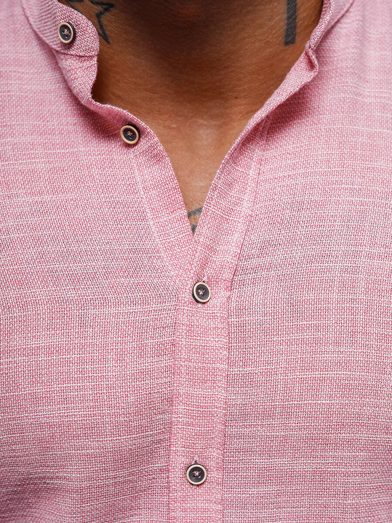 Rožinė vyriški marškiniai OZONEE O/V81