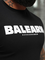 Juodi vyriški marškinėliai OZONEE NB/MT3135