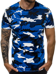 Tamsiai mėlyni vyriški marškinėliai OZONEE JS/S807