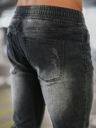 Juoda Vyriškos Jogger Stiliaus Kelnės OZONEE NB/MP0053/2N