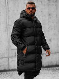 Juodi vyriška žieminė striukė OZONEE O/M799