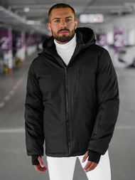 Juodi vyriška žieminė striukė OZONEE JS/91M9901/392