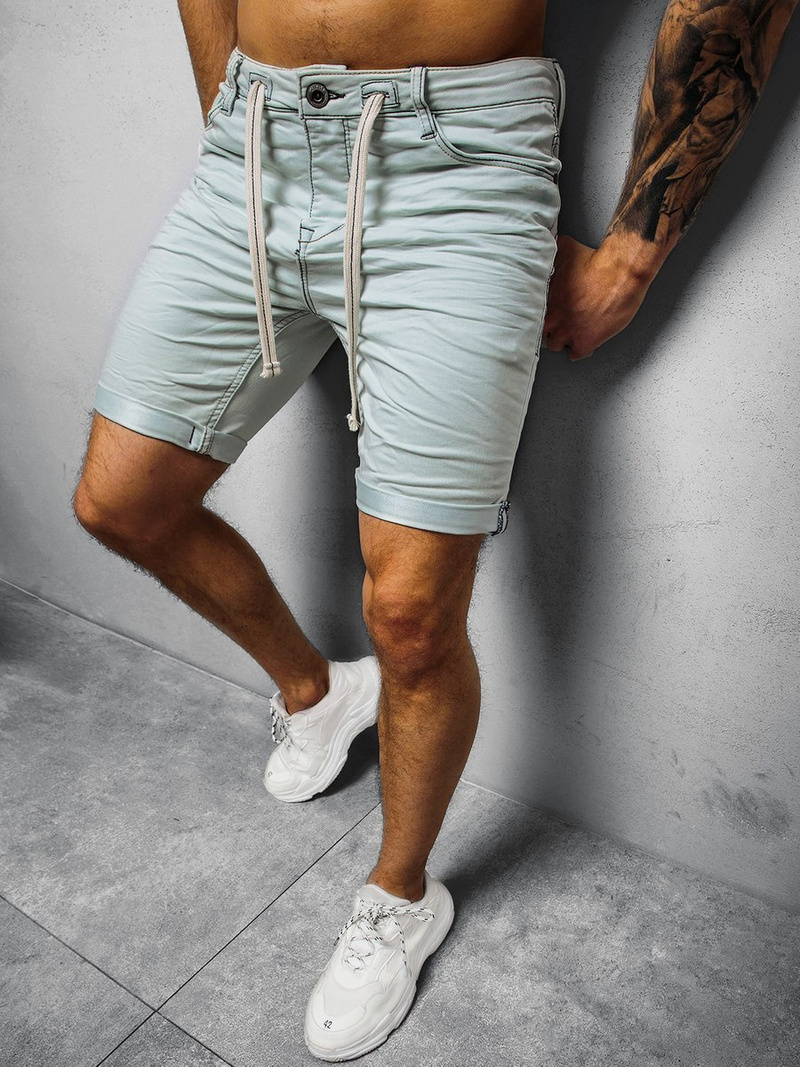 Šviesiai-mėlyni vyriški šortai OZONEE O/19200