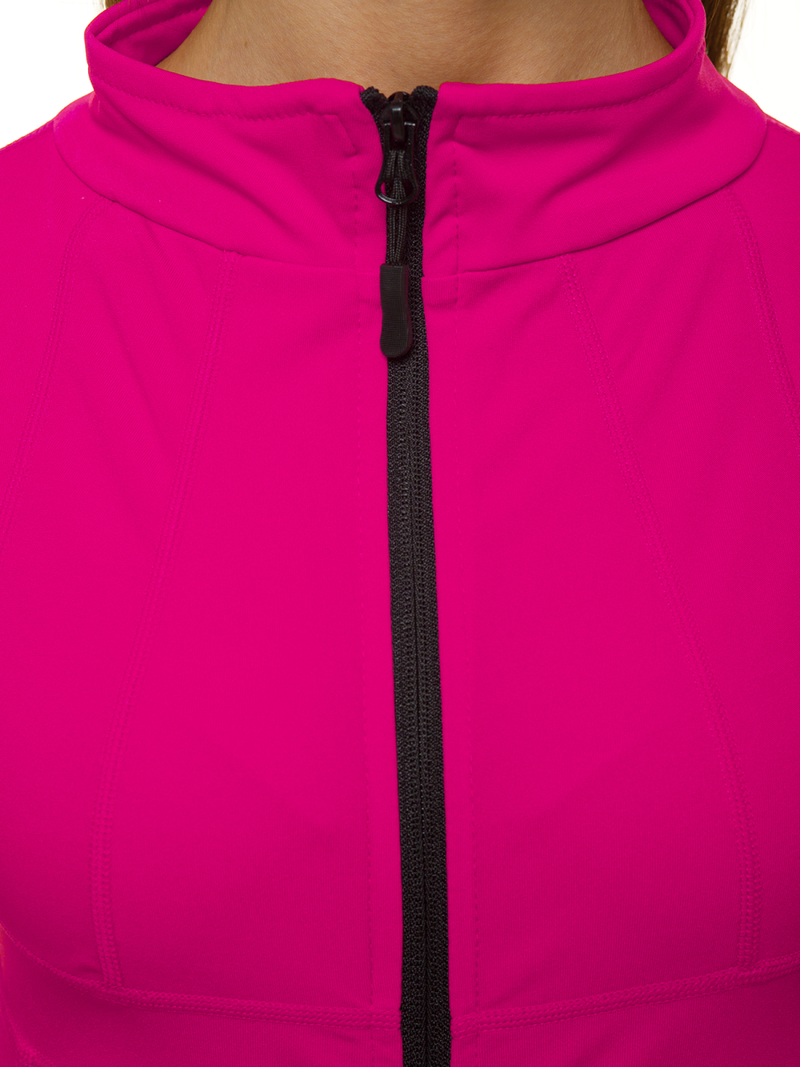 Tamsiai rožinė moteriška džemperis OZONEE JS/HD151/19