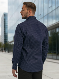 Granatinė vyriški marškiniai OZONEE V/V183