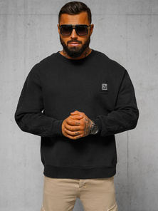 Juodas džemperis OZONEE O/SWE23049Z