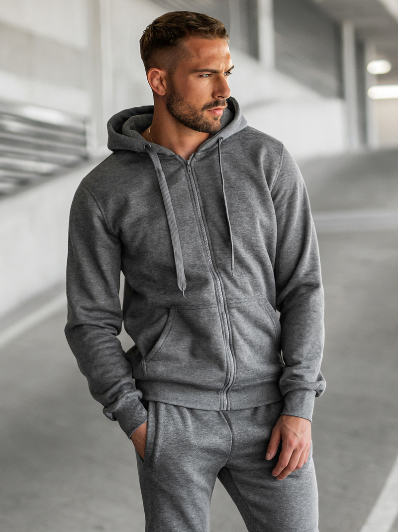 Grafitinis vyriškas sportinis kostiumas OZONEE JS/68C10386/5Z