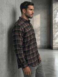 Granatinė vyriški marškiniai OZONEE V/V177Z