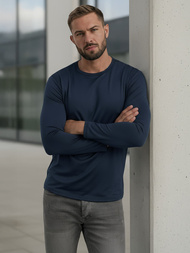Granatinis vyriški marškinėliai ilgomis rankovėmis OZONEE JS/DB71/5